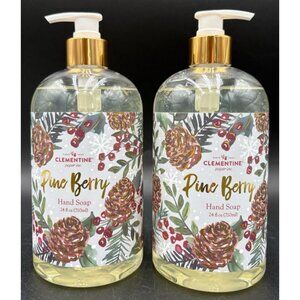2 pk Pine Berry Scented Hydrating Hand Soap Refreshing Clementine 24 fl oz Each